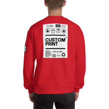 Load image into Gallery viewer, Custom Word Back Print Unisex Sweatshirt
