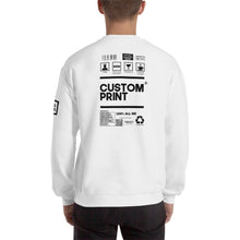 Load image into Gallery viewer, Custom Word Back Print Unisex Sweatshirt
