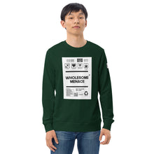 Load image into Gallery viewer, wholesome menace Unisex Sweatshirt
