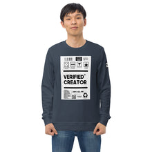 Load image into Gallery viewer, Verified Creator Unisex Sweatshirt
