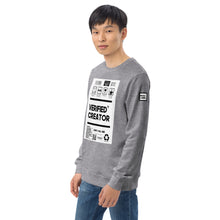 Load image into Gallery viewer, Verified Creator Unisex Sweatshirt
