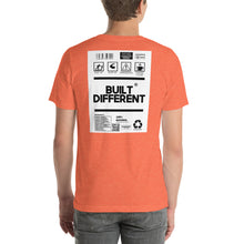 Load image into Gallery viewer, built different back print Short-Sleeve Unisex T-Shirt
