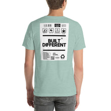 Load image into Gallery viewer, built different back print Short-Sleeve Unisex T-Shirt
